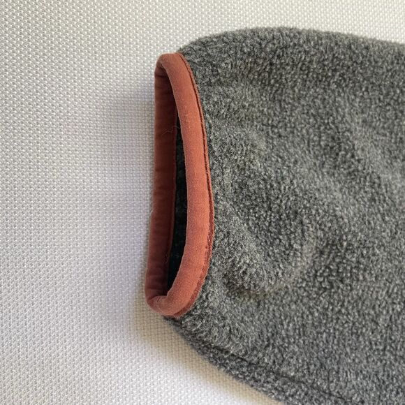 Patagonia Women’s Synchilla Full-Zip Fleece Jacket Gray w/ Orange Trim Size L - Picture 8 of 11